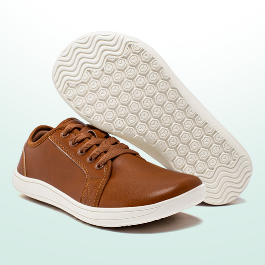 Lorry Vamp Barfußschuhe Leder - Braun