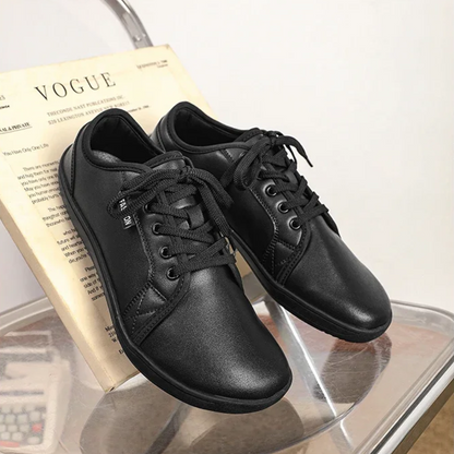 Lorry Vamp Barfußschuhe Leder - Schwarz