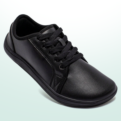 Lorry Vamp Barfußschuhe Leder - Schwarz