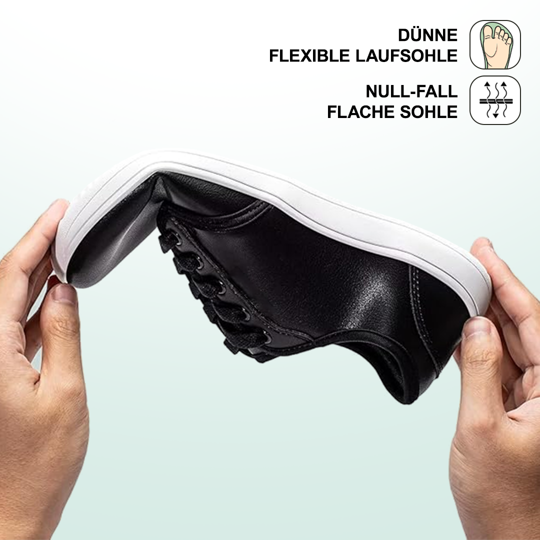 Lorry Vamp Barfußschuhe Leder - Schwarz