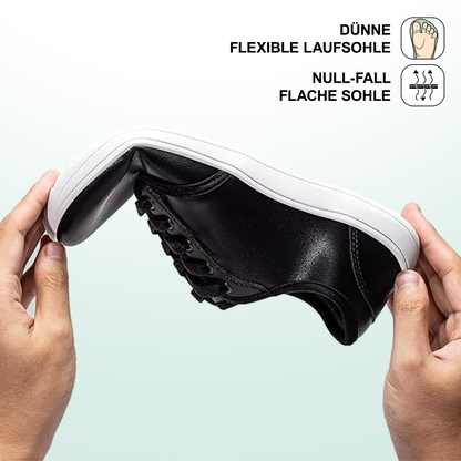Lorry Vamp Barfußschuhe Leder - Schwarz